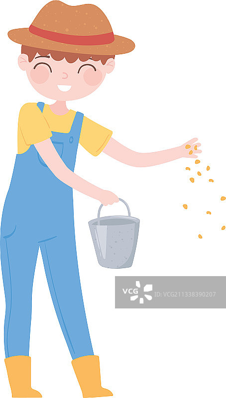 农民播种图片素材