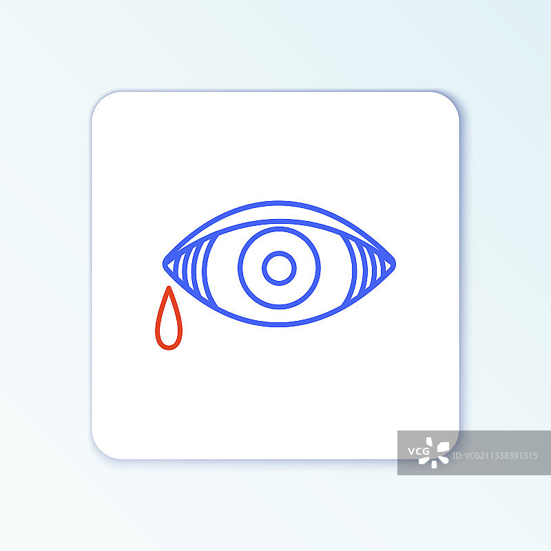 病毒性细菌或引起的线条红眼图片素材