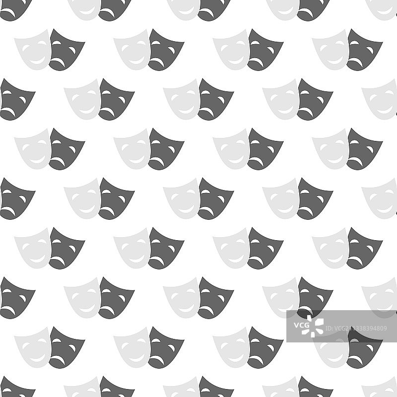 用于纹理的戏剧面具无缝图案图片素材