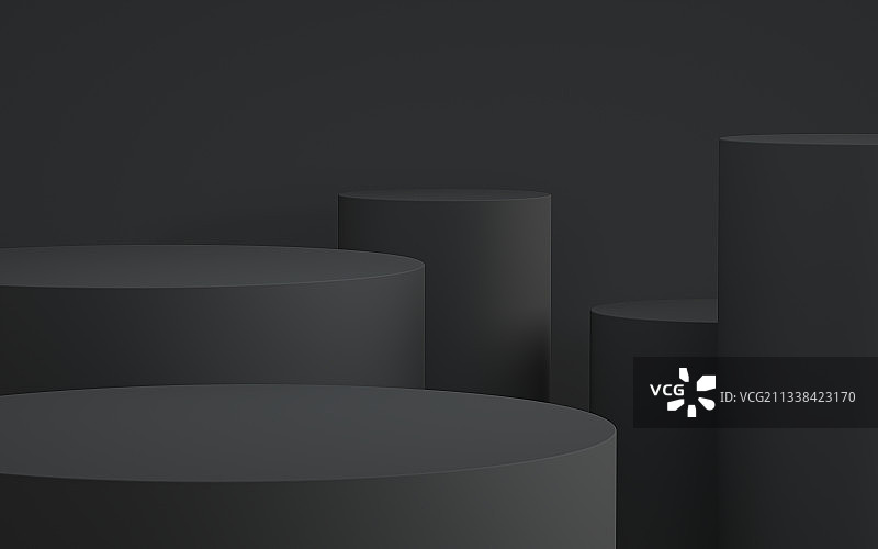 黑色产品展台三维图形背景图片素材