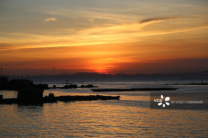 落日余晖图片素材