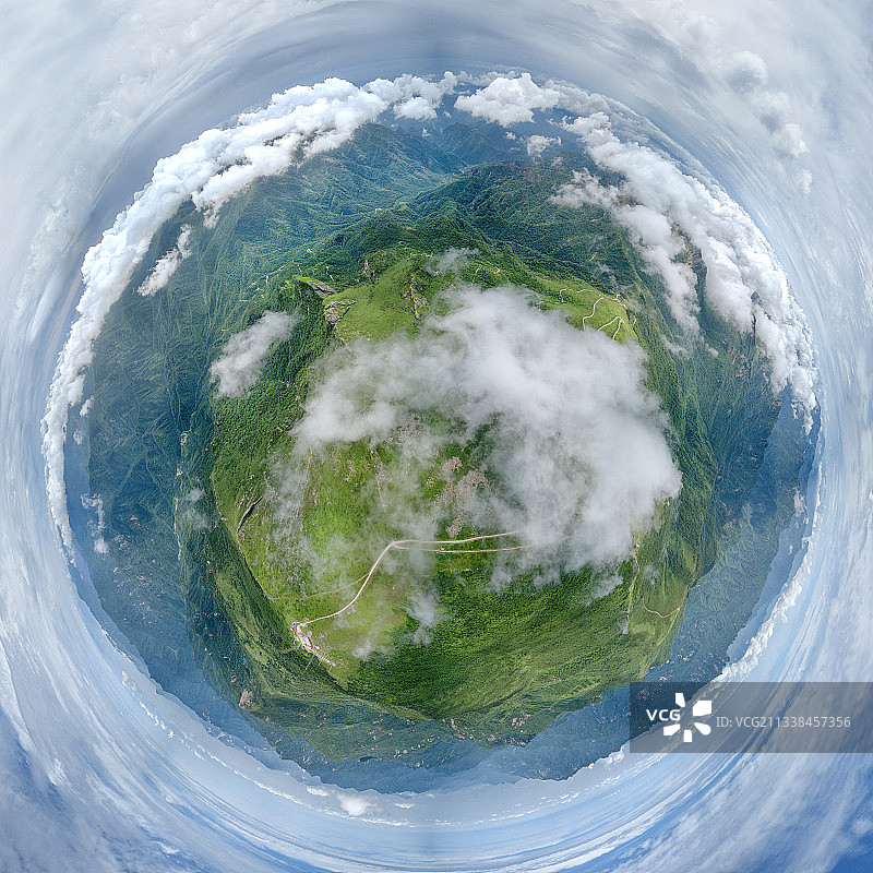 西安光头山图片素材