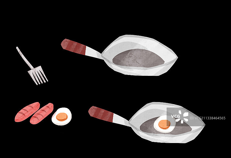 制作早餐插画元素图片素材