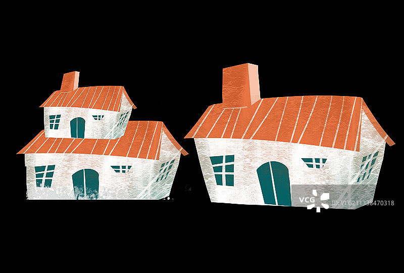 房屋插画元素图片素材