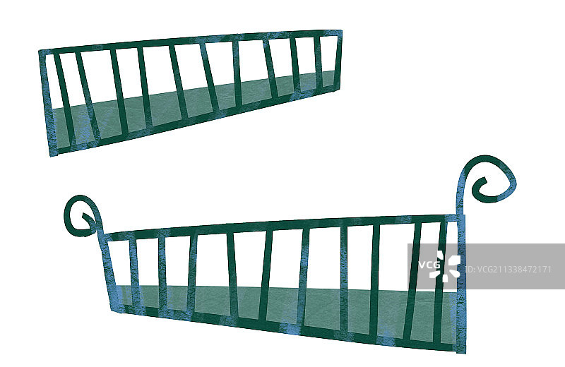 铁艺插画元素图片素材