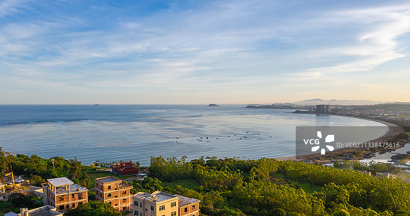 黄昏的白塘湾图片素材