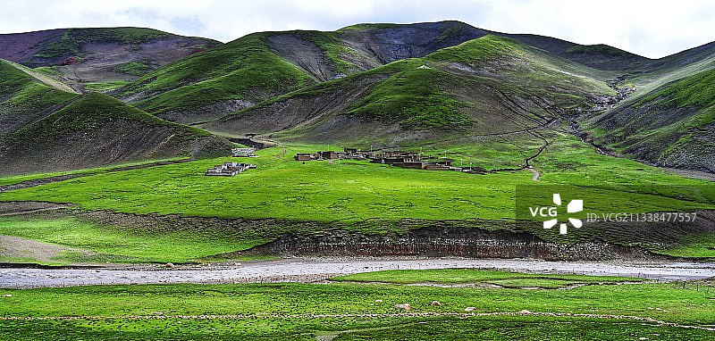 高原村落图片素材