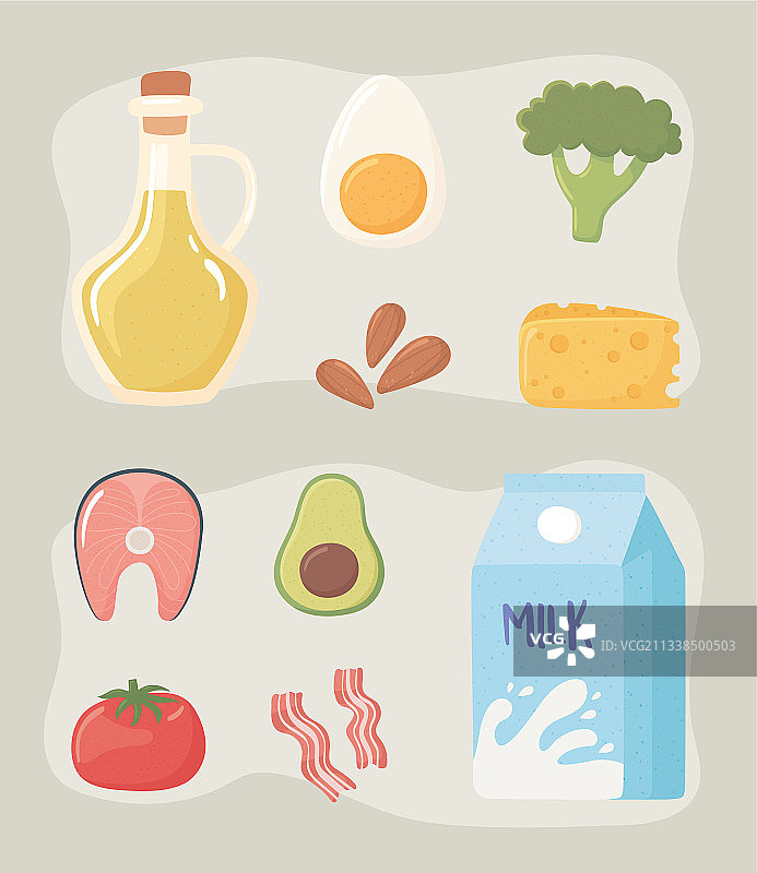 食品营养套餐图片素材