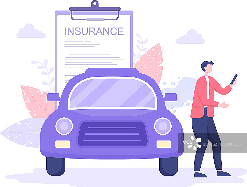 汽车保险概念保障图片素材