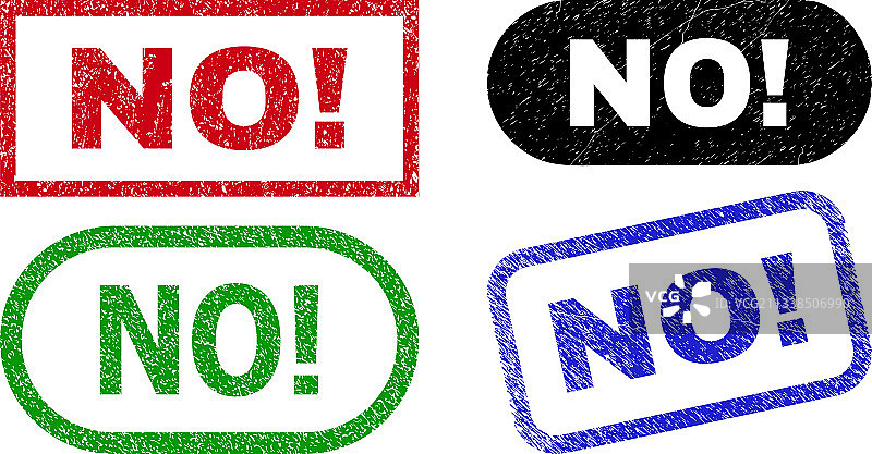 带感叹号的矩形印章图片素材