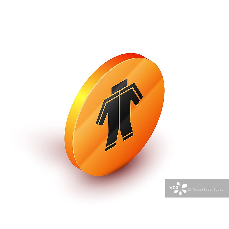 隔离的2.5D潜水湿衣图标图片素材