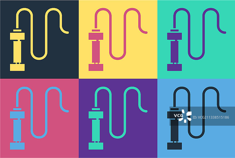 皮革编织鞭子波普艺术图标图片素材