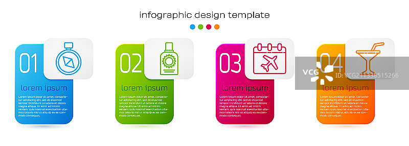 线条罗盘防晒喷雾瓶日历图片素材