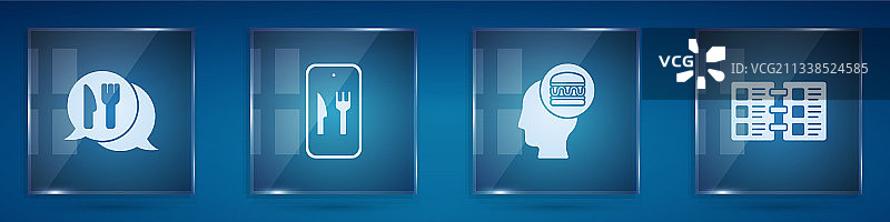 咖啡馆和餐厅位置在线订购图片素材