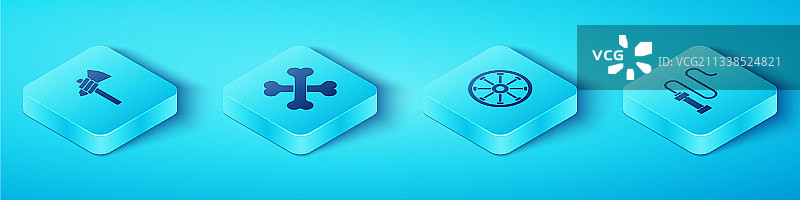 2.5D战斧骨头组合图片素材