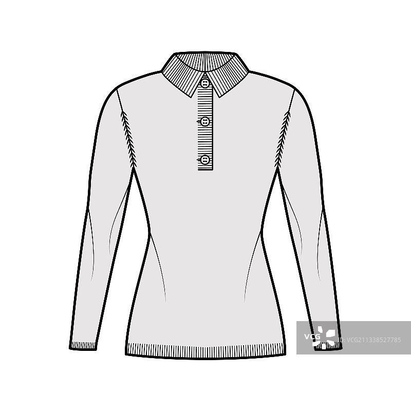 马球毛衣技术时尚设计图片素材