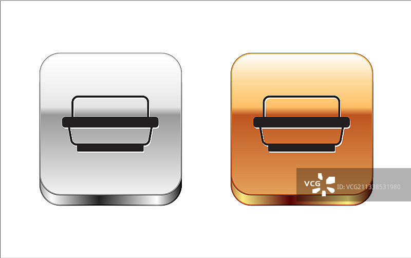 餐具中的黑色黄油图标图片素材