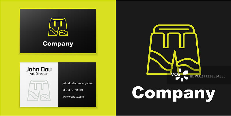 短裤标志logotype线条图片素材