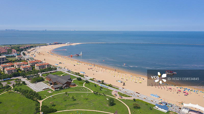 天津东疆湾海水浴场图片素材