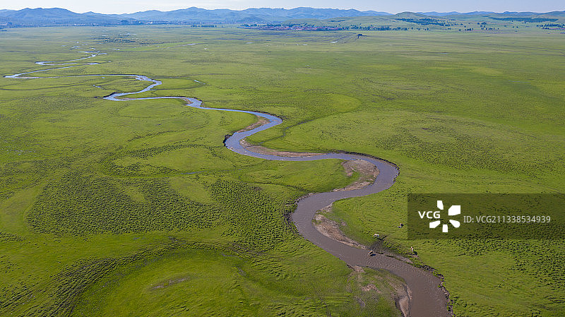 河北丰宁京北第一草原闪电河图片素材