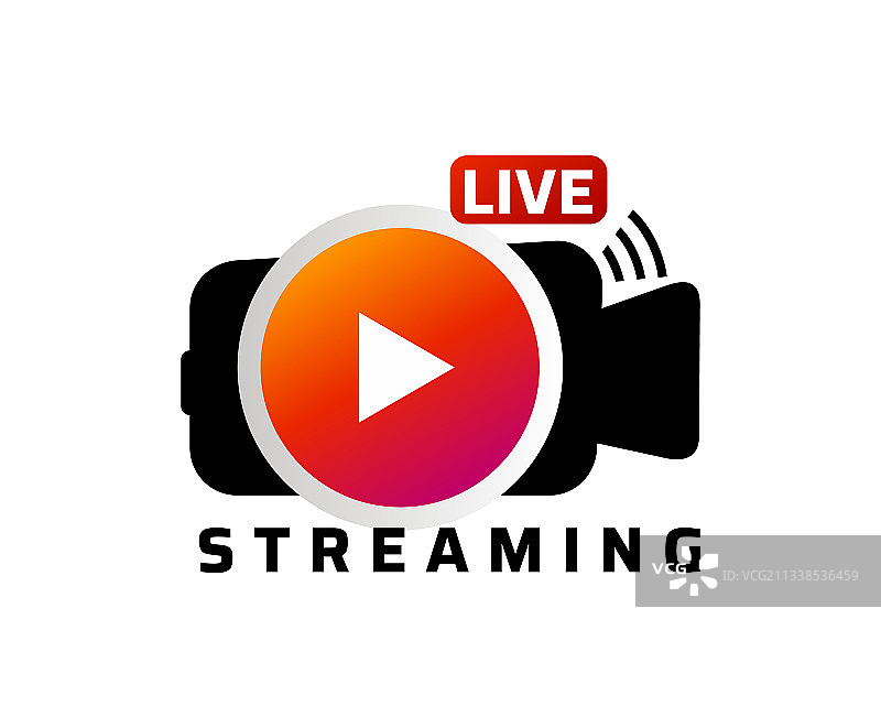 直播Logo时尚设计元素图片素材