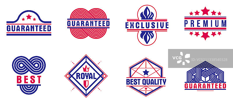 优质徽章标识套装图片素材