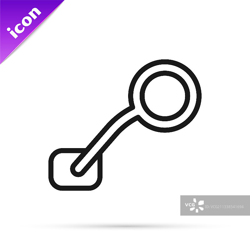 黑色线条自行车后视镜图标图片素材