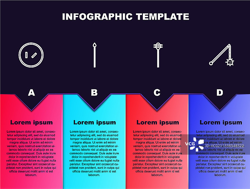 圆形木盾中世纪矛图片素材