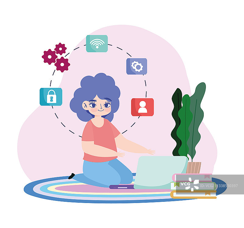 远程工作自由职业图片素材