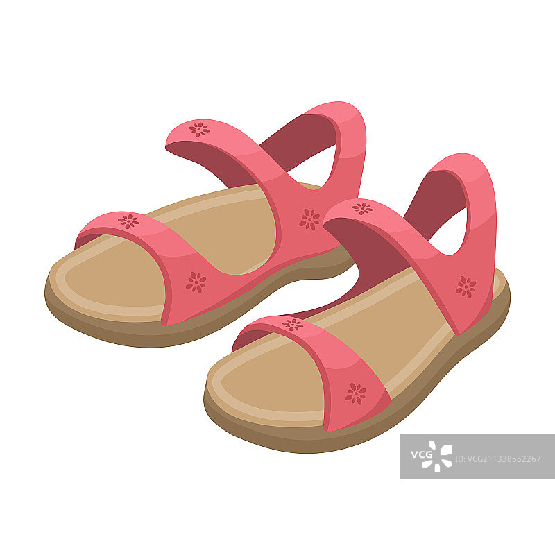 凉鞋卡通图标图片素材