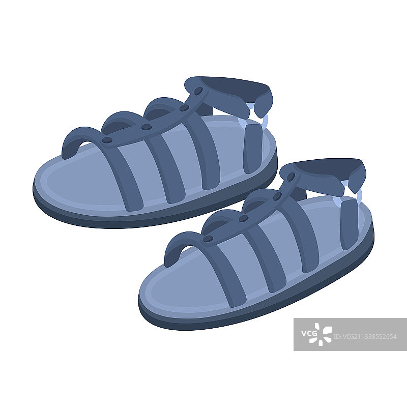 凉鞋卡通图标图片素材