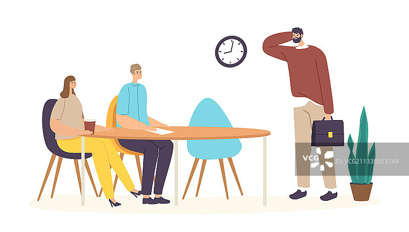 穿着邋遢的男经理图片素材