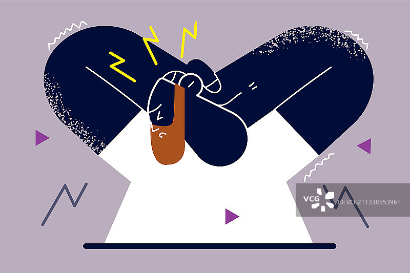 消极的人类情感和感受概念图片素材