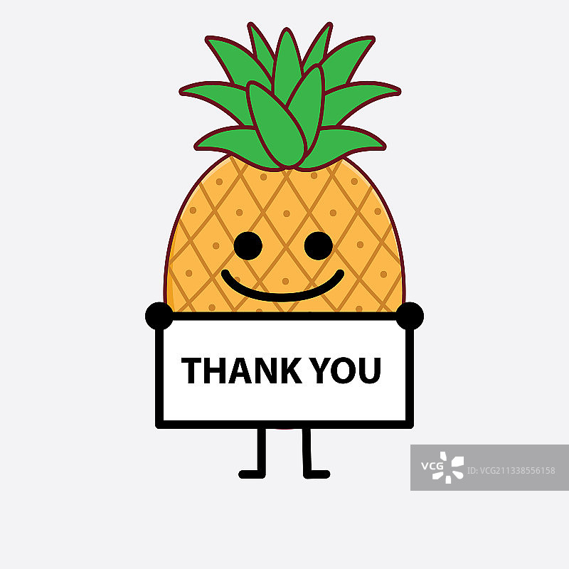 可爱的简笔菠萝图片素材