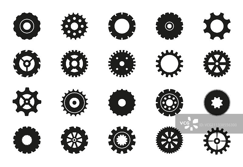 黑色机械齿轮传动装置图片素材