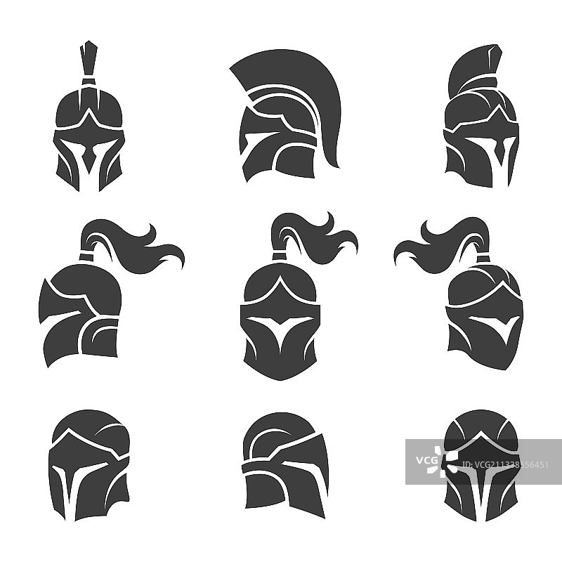 斯巴达头盔图案合集图片素材