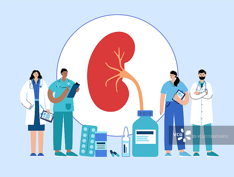 肾脏疾病概念图片素材