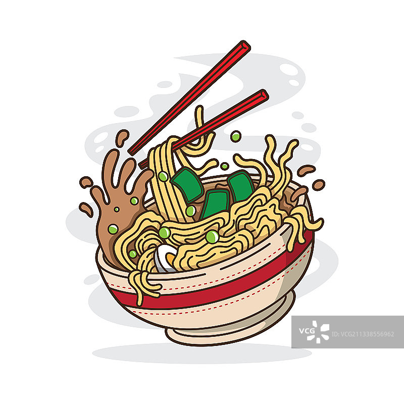 碗装日式拉面图片素材