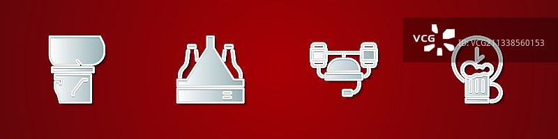 啤酒肚、啤酒瓶和头盔素材图片素材