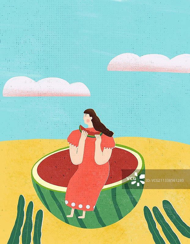 立夏 节气 风景 西瓜图片素材