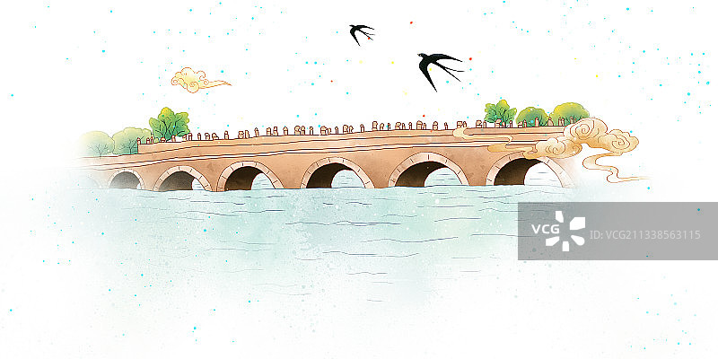 红色旅游景点 北京永定河卢沟桥图片素材