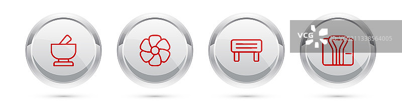 研钵研杵花桑拿木纹图片素材