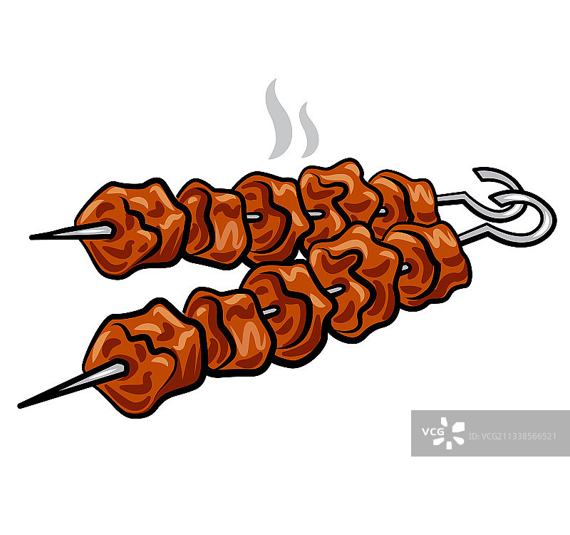 烤制热 kebab图片素材