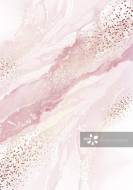 奢华腮红粉色抽象流体艺术绘画图片素材