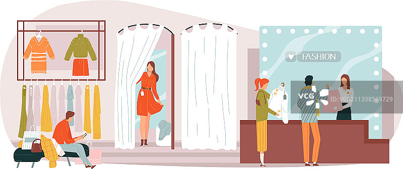 时尚品牌服装零售店图片素材