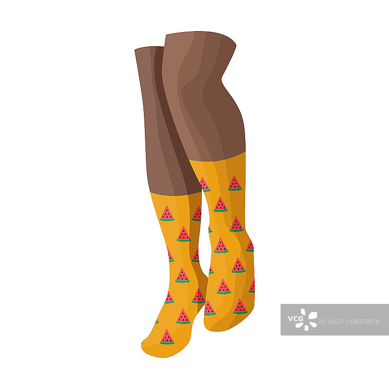 女人袜子卡通图标图片素材