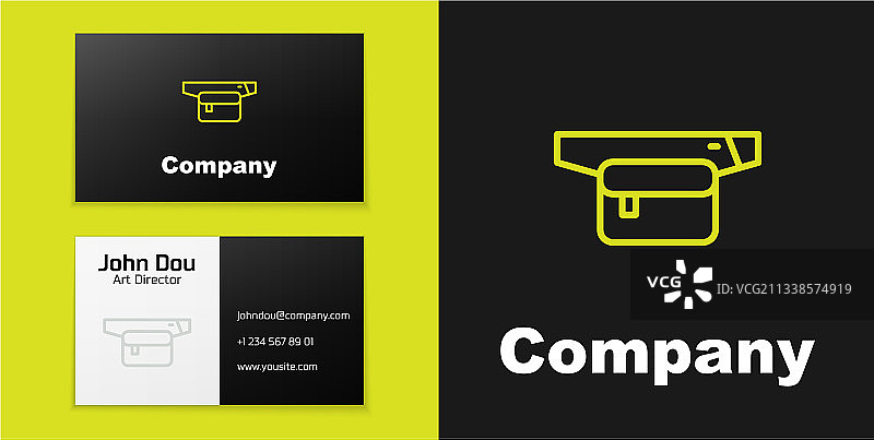 腰包logo线条图标图片素材