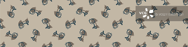 手工雕刻樱桃木版画无缝边框图片素材