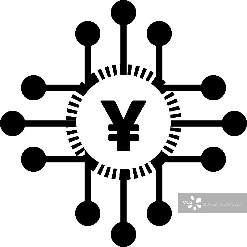 数字人民币货币符号，用于数字领域图片素材
