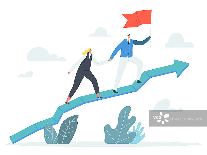 商务团队手牵手，一片红火图片素材